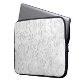 Falling White Lace Laptopschutzhülle (Vorderseite Links)