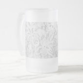 Falling White Lace Mattglas Bierglas (Vorderseite Links)