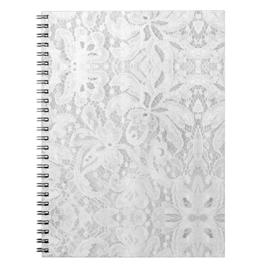 Falling White Lace Notizblock (Vorderseite)