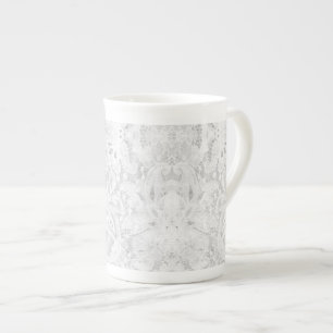 Falling White Lace Porzellantasse