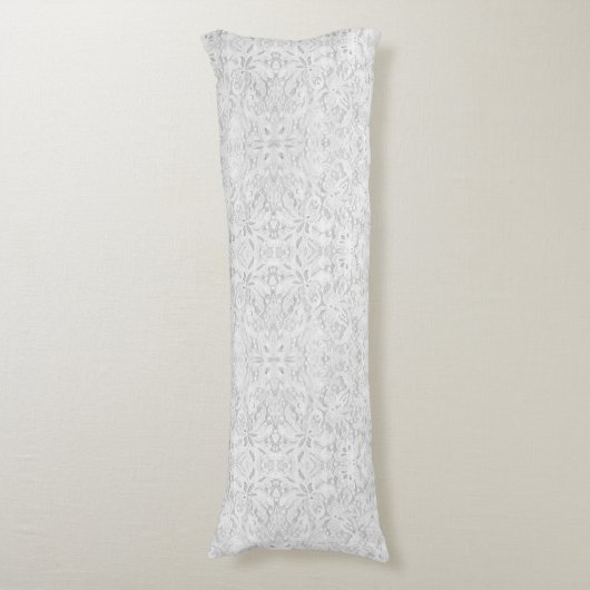 Falling White Lace Seitenschläferkissen (Vorderseite Vertikal)