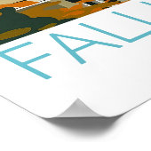 Fallingwater Travel Poster, Pennsylvania Poster (Ecke)