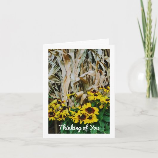 FALLKARTEN DENKEN SIE BLANK NOTES DANKESKARTE (Vorderseite)