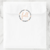 Fallkreis Runder Aufkleber (Tasche)