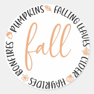 Fallkreis Runder Aufkleber