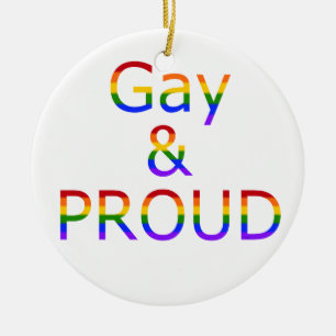 Falll Gay und Stolz Keramik Ornament