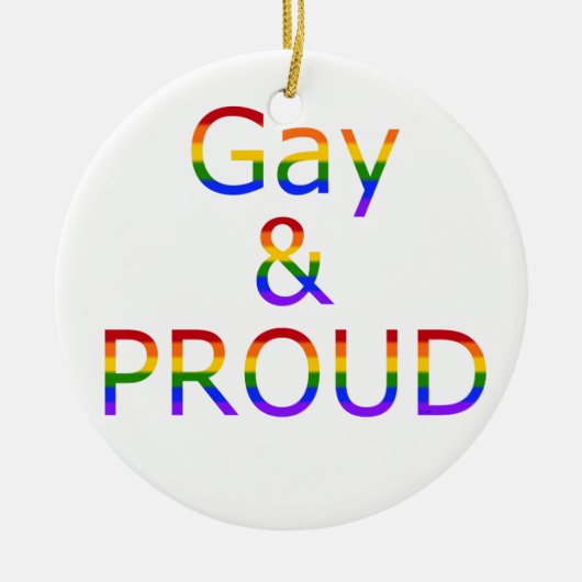 Falll Gay und Stolz Keramik Ornament (Vorne)