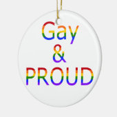 Falll Gay und Stolz Keramik Ornament (Links)