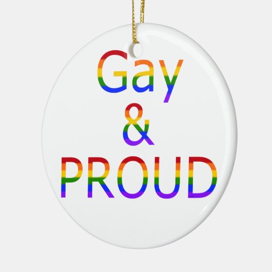 Falll Gay und Stolz Keramik Ornament (Links)