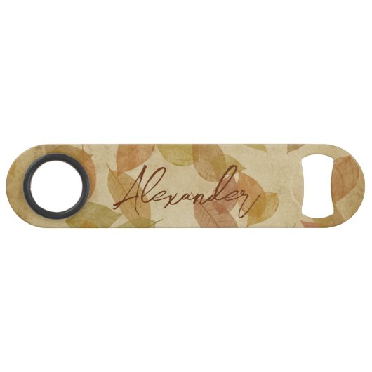 Fallleaf-Muster Speed Flaschenöffner (Vorderseite (Horizontal))