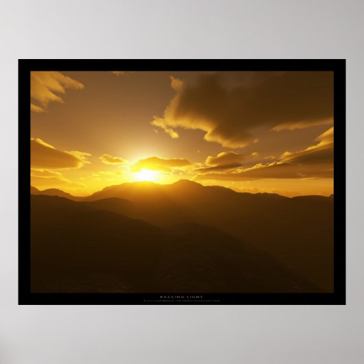 Falllicht Poster (Vorne)