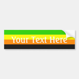 Fallln-Aromantische Flagge Autoaufkleber