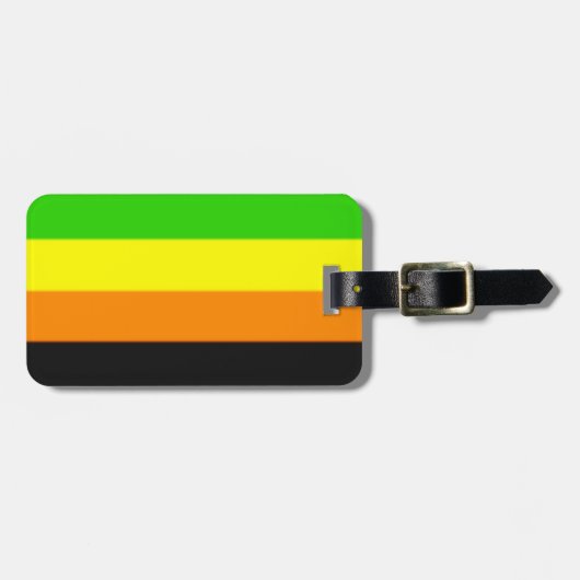 Fallln-Aromantische Flagge Gepäckanhänger (Vorderseite horizontal)