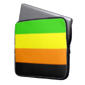 Fallln-Aromantische Flagge Laptopschutzhülle (Vorderseite Links)
