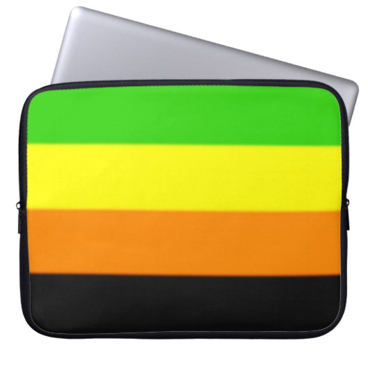 Fallln-Aromantische Flagge Laptopschutzhülle (Vorderseite)