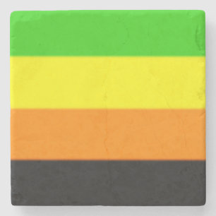 Fallln-Aromantische Flagge Steinuntersetzer