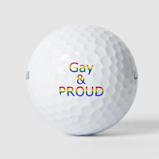 Fallln Gay und Stolz Golfball (Vorderseite)