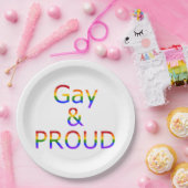 Fallln Gay und Stolz Pappteller (Party)