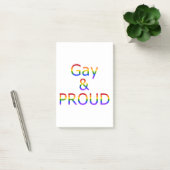 Fallln Gay und Stolz Post-it Klebezettel (Büro)