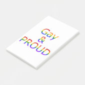 Fallln Gay und Stolz Post-it Klebezettel (angewinkelt)