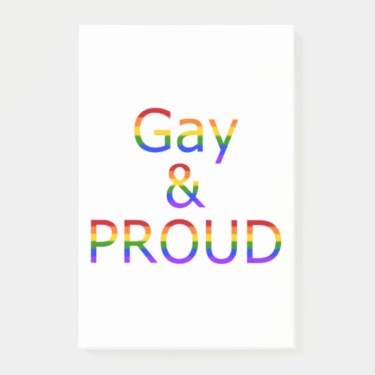 Fallln Gay und Stolz Post-it Klebezettel (Vorderseite)