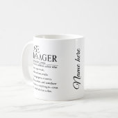 Fallmanager Kaffeetasse (Vorderseite Links)