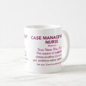 Fallmanager-Krankenschwester Definition, Personali Kaffeetasse (VorderseiteRechts)