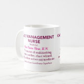Fallmanager-Krankenschwester Definition, Personali Kaffeetasse (Vorderseite Links)