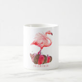 Fallmingo Flamingo Autumn Pumpkin Wasserfarben Kaffeetasse (Mittel)