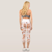 Fallmuster Capri Leggings (Rückseite)