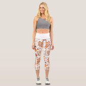 Fallmuster Capri Leggings (Vorderseite)