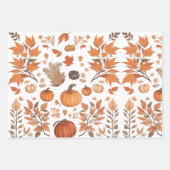 Fallmuster Geschenkpapier Set (Vorderseite)