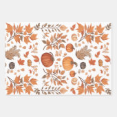 Fallmuster Geschenkpapier Set (Vorderseite)