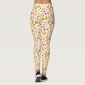 Fallmuster mit Kürpen, Blätter: Herbsteleganz Leggings (Rückseite)