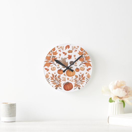 Fallmuster Runde Wanduhr (Zuhause)