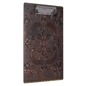 Falln altes ledernes Buch Klemmbrett (Rechts)