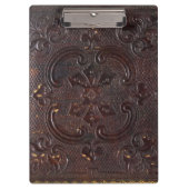Falln altes ledernes Buch Klemmbrett (Vorderseite)