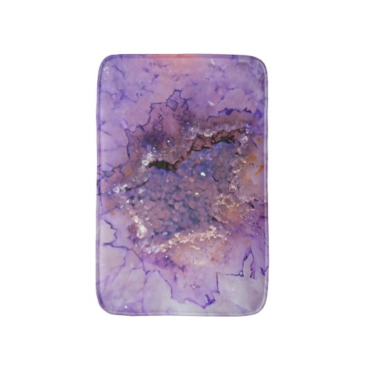 Falln Amethyst Geode Badematte (Vorderseite Vertikal)