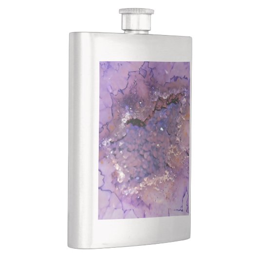 Falln Amethyst Geode Flachmann (Rechts)