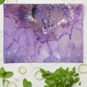 Falln Amethyst Geode Geschirrtuch (Gefaltet)
