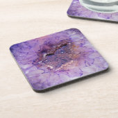Falln Amethyst Geode Getränkeuntersetzer (Linke Seite)