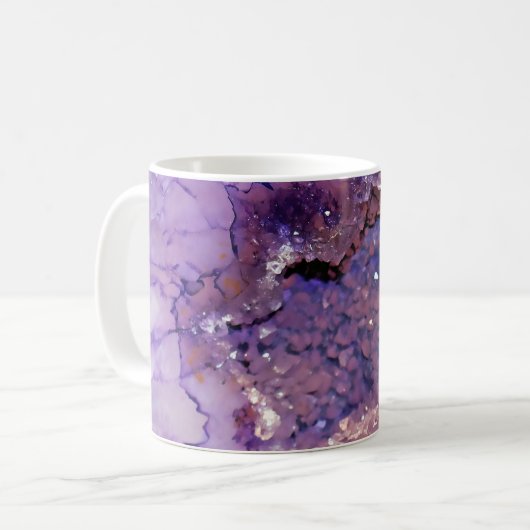 Falln Amethyst Geode Kaffeetasse (Vorderseite Links)