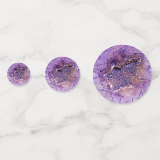 Falln Amethyst Geode Konfetti (Rückseiten)