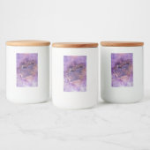 Falln Amethyst Geode Lebensmitteletikett (Flaschen)