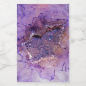 Falln Amethyst Geode Lebensmitteletikett (Einzelnes Label)