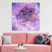 Falln Amethyst Geode Leinwanddruck (Insitu (Wohnzimmer))