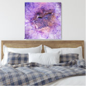 Falln Amethyst Geode Leinwanddruck (Insitu (Schlafzimmer))