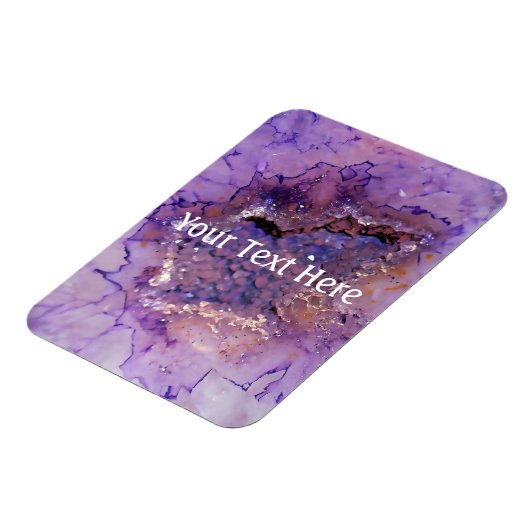 Falln Amethyst Geode Magnet (Linke Seite)