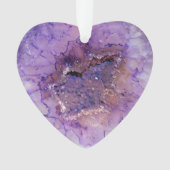 Falln Amethyst Geode Ornament (Vorderseite)