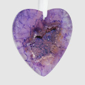 Falln Amethyst Geode Ornament (Vorderseite)